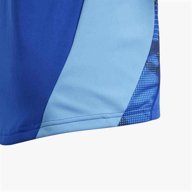 Junior Tiro 24 Competition 1/4 Zip Training Top Royal/Blue - Image 4
