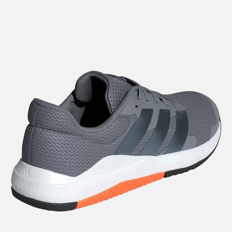 Mens Dropset Base Training Shoes Grey/Grey Five/Lucid Orange - Image 3