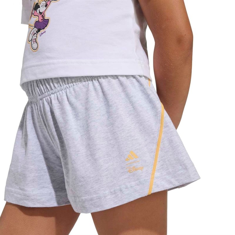 Girls x Disney Minnie Mouse T-Shirt And Shorts Set White/Semi Lucid Tangerine - Image 3