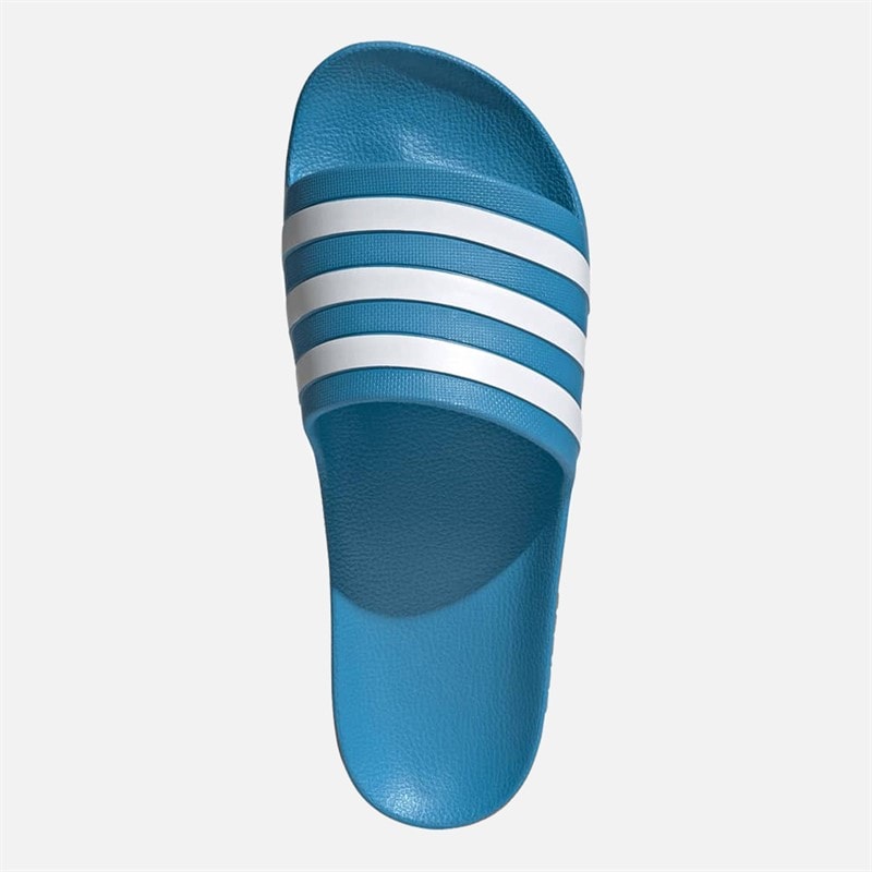Adilette Aqua Slides Solar Blue/Cloud White/Solar Blue - Image 4