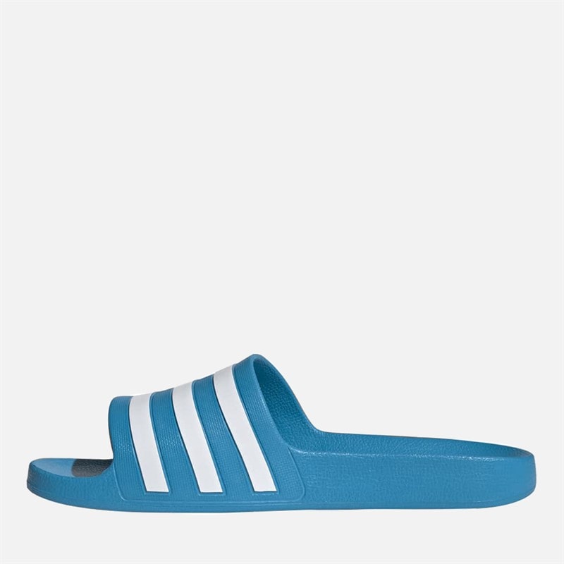 Adilette Aqua Slides Solar Blue/Cloud White/Solar Blue - Image 5