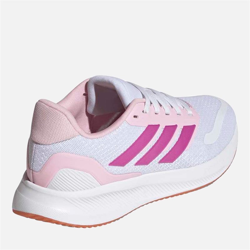 Junior Runfalcon 5 Neutral Running Shoes Cloud White/Clear Pink/Gum - Image 3