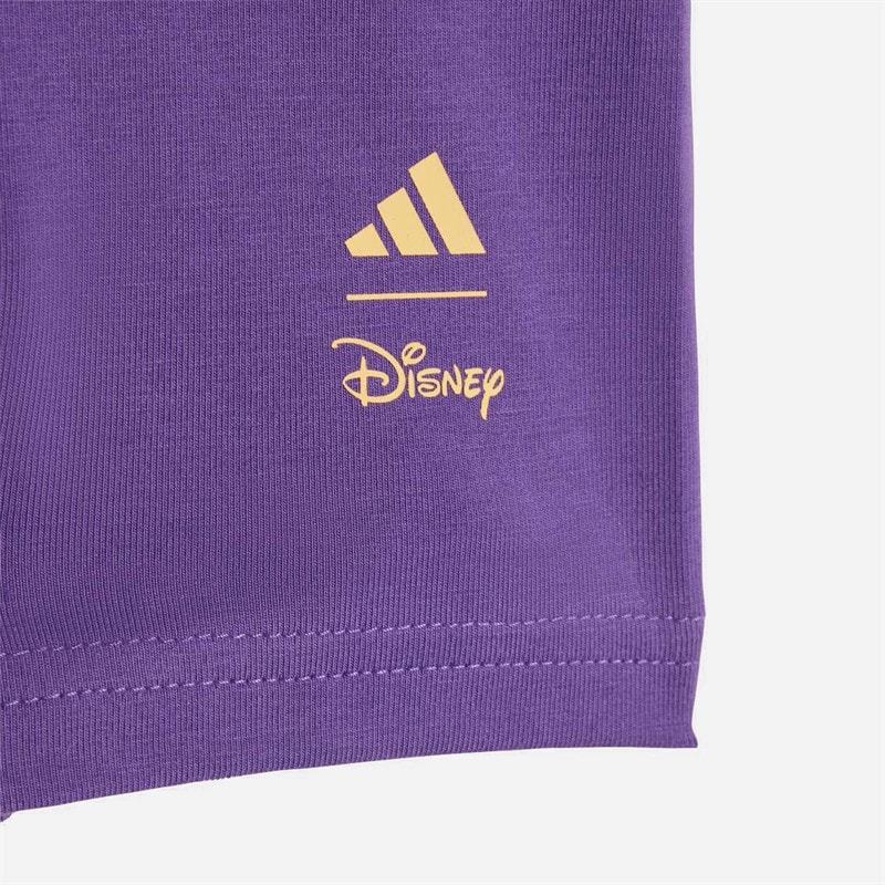 Infant Girls x Disney Minnie Mouse T-Shirt And Shorts Set Light Grey Heather/Semi Lucid Tangerine - Image 5