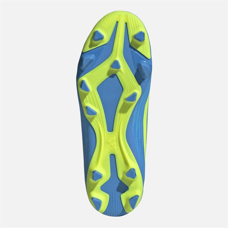 Junior F50 Club FG/MG Firm/Multi Ground Football Boots Lucid Blue/Team Solar Yellow/Lucid Aqua - Image 2