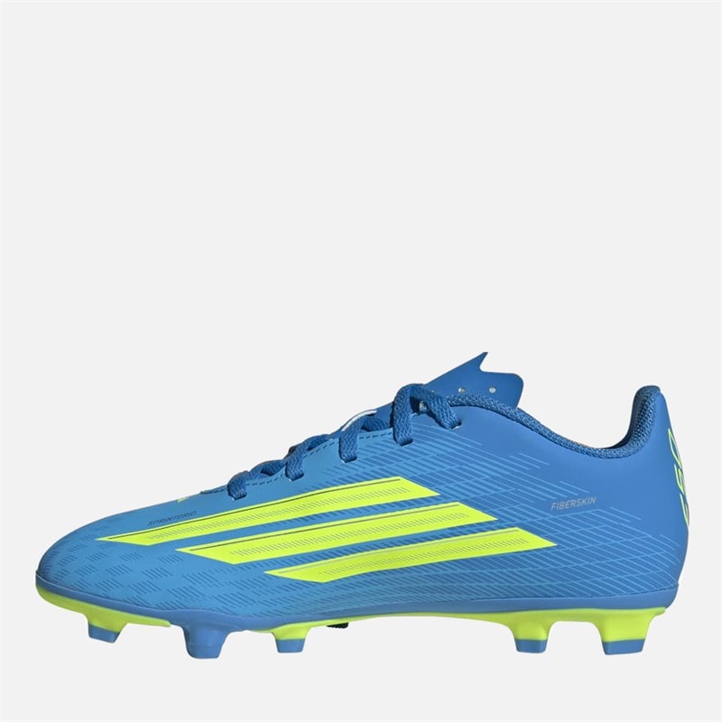 Junior F50 Club FG/MG Firm/Multi Ground Football Boots Lucid Blue/Team Solar Yellow/Lucid Aqua - Image 5