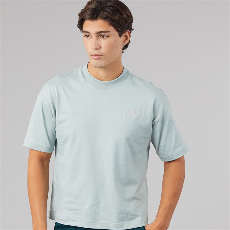 adidas Mens adi365 Cheering Running T-Shirt Wonder Sage
