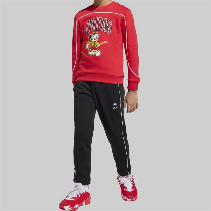 Kids x Disney Mickey Mouse Jogger Set Pure Ruby/Off White - Image 3