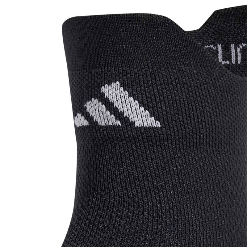 Mens Run x Adizero Running Socks Black/White/White - Image 3