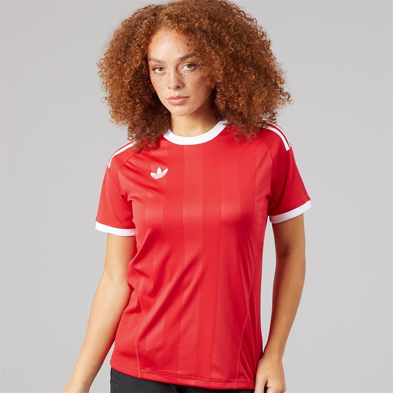 adidas Originals Womens Trefoil 25/26 Pro Jersey Pure Ruby