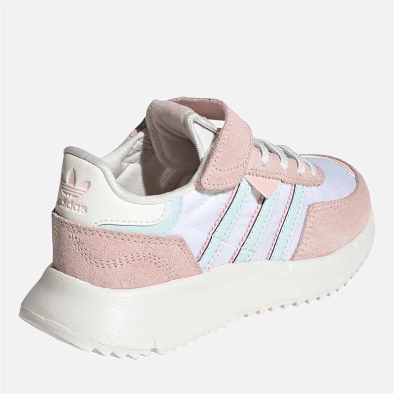 Girls Retropy F2 Trainers Core White/Halo Mint/Sandy Pink - Image 3