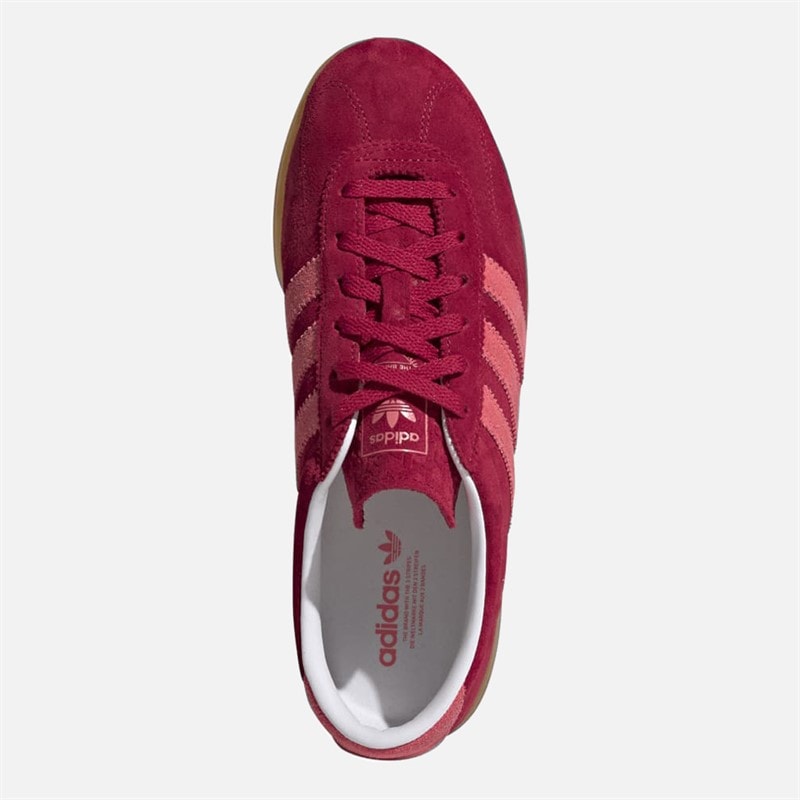 Womens Gazelle Lo Pro Trainers Team Victory Red/Gum/Gum - Image 4