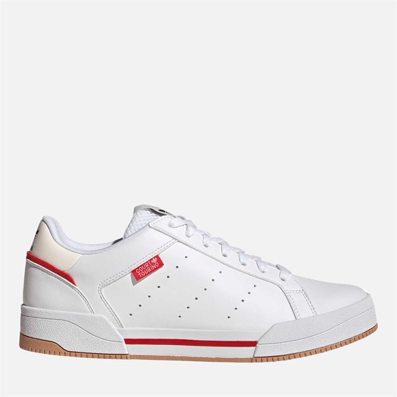 adidas Originals Court Tourino Trainers Cloud White/Cloud White/Vivid Red