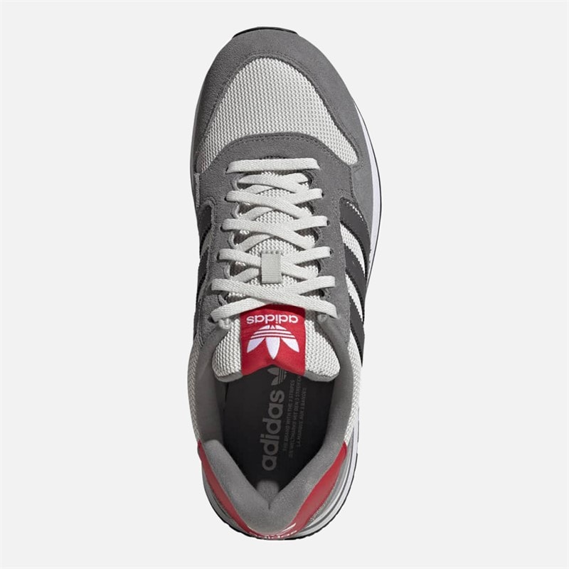ZX 500 RS Trainers Grey Four/Grey Five/Better Scarlet - Image 4