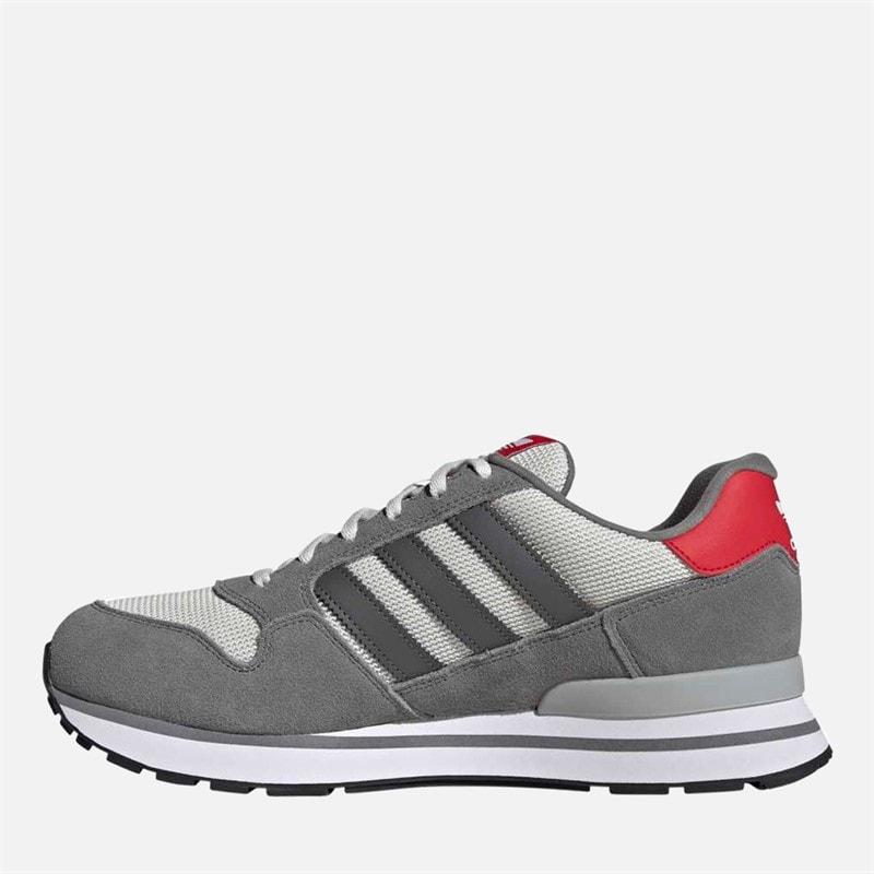 ZX 500 RS Trainers Grey Four/Grey Five/Better Scarlet - Image 5