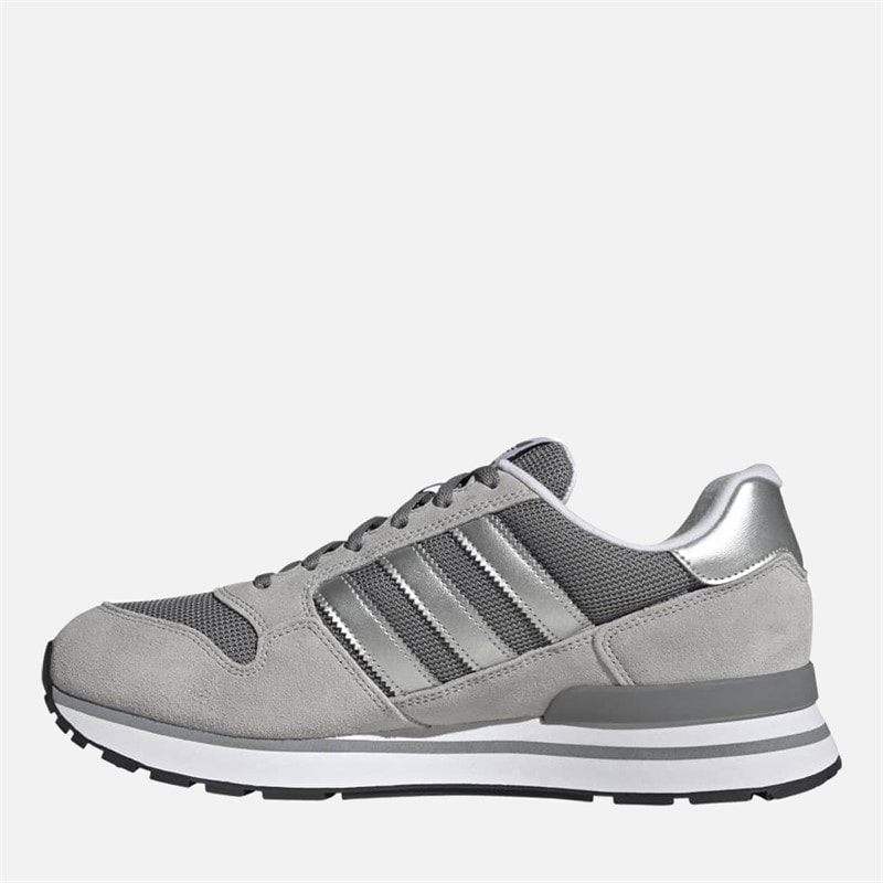 ZX 500 RS Trainers Grey Three/Silver Metallic/Grey Two - Image 4