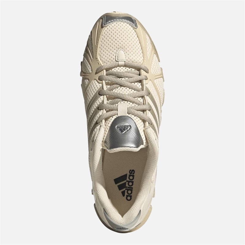Womens Mega Ghostride Trainers Wonder White/Wonder Beige/Silver Metallic - Image 4