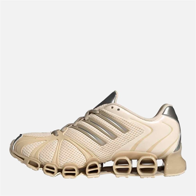 Womens Mega Ghostride Trainers Wonder White/Wonder Beige/Silver Metallic - Image 5