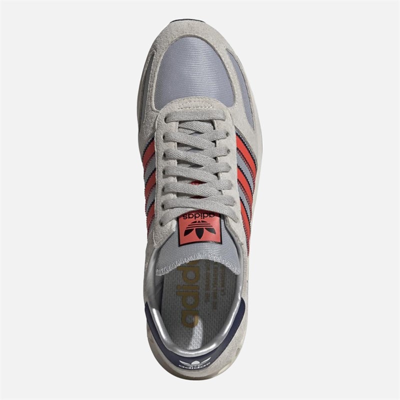 LA OG Trainers Silver Metallic/Dark Blue/Dark Blue - Image 4