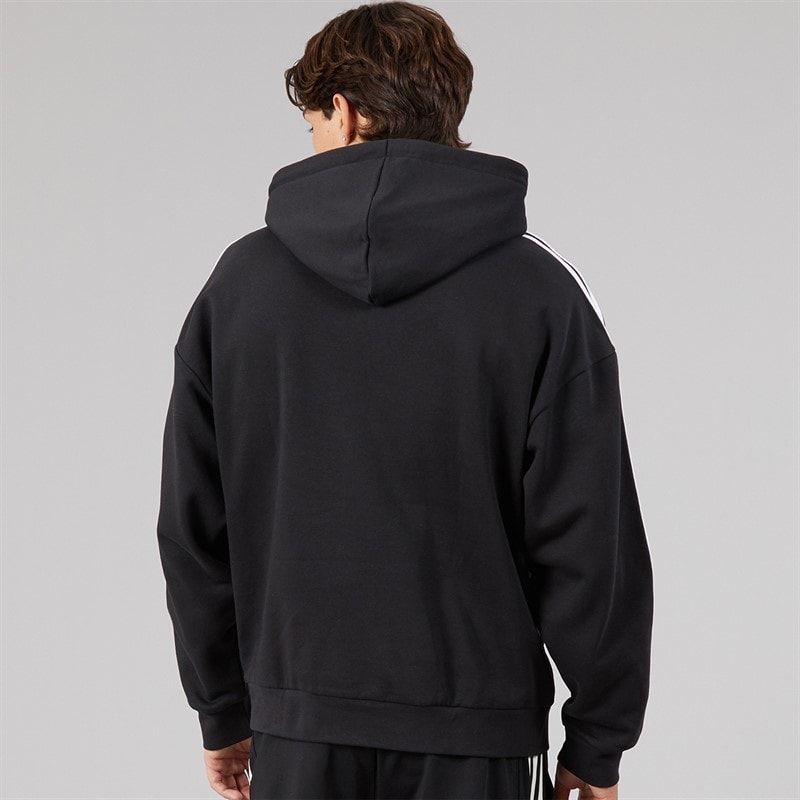 Mens Adicolor Classics 3 Stripes Hoodie Black - Image 2