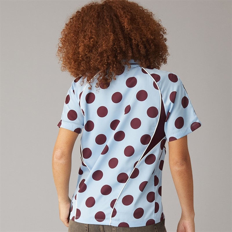 Womens Polka Dot Street Jersey Clear Sky - Image 3