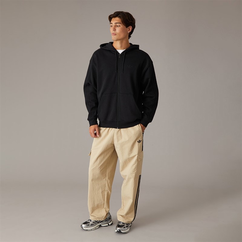 Mens Adicolor Classics 3 Stripes Cargo Pants Stone Khaki - Image 3