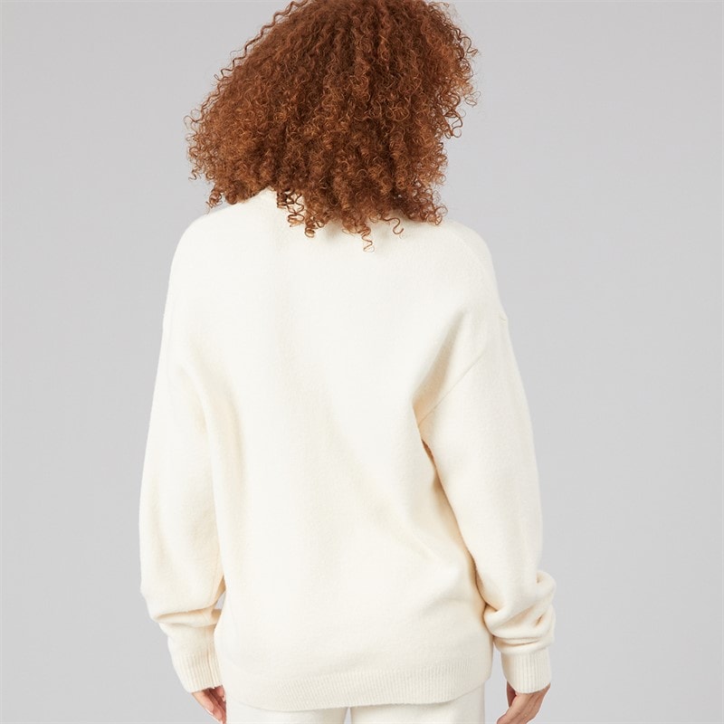 Womens Athletic Dept Knitted Sweatshirt Wonder White - Image 2