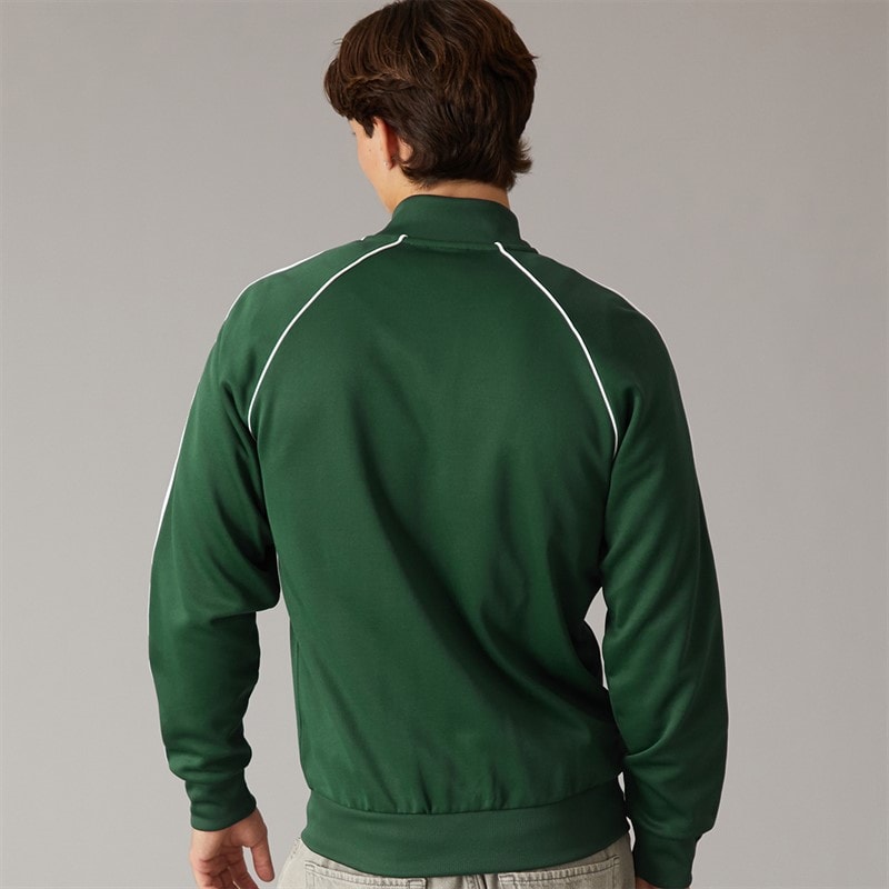 Mens Adicolor Classics Superstar Full Zip Track Jacket Mineral Green - Image 2