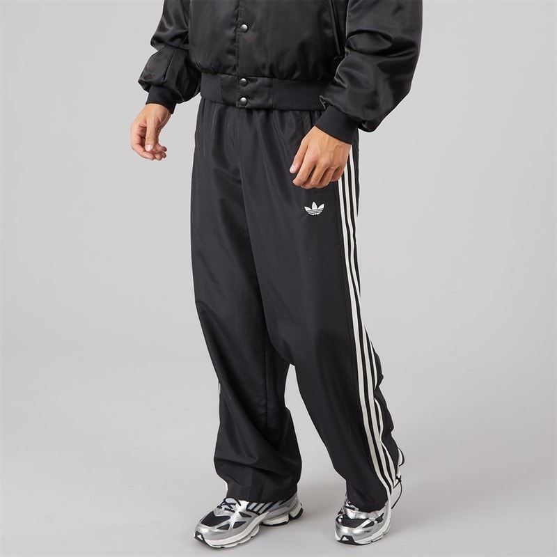 Mens Basketball Windbreaker Track Pants Black - Image 1