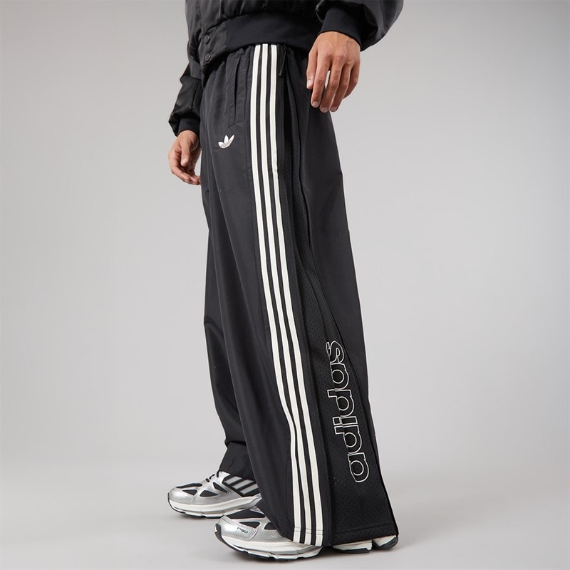 Mens Basketball Windbreaker Track Pants Black - Image 3
