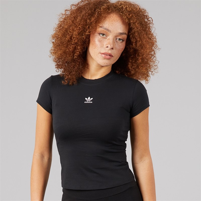 Womens Essentials Baby T-Shirt Black - Image 1
