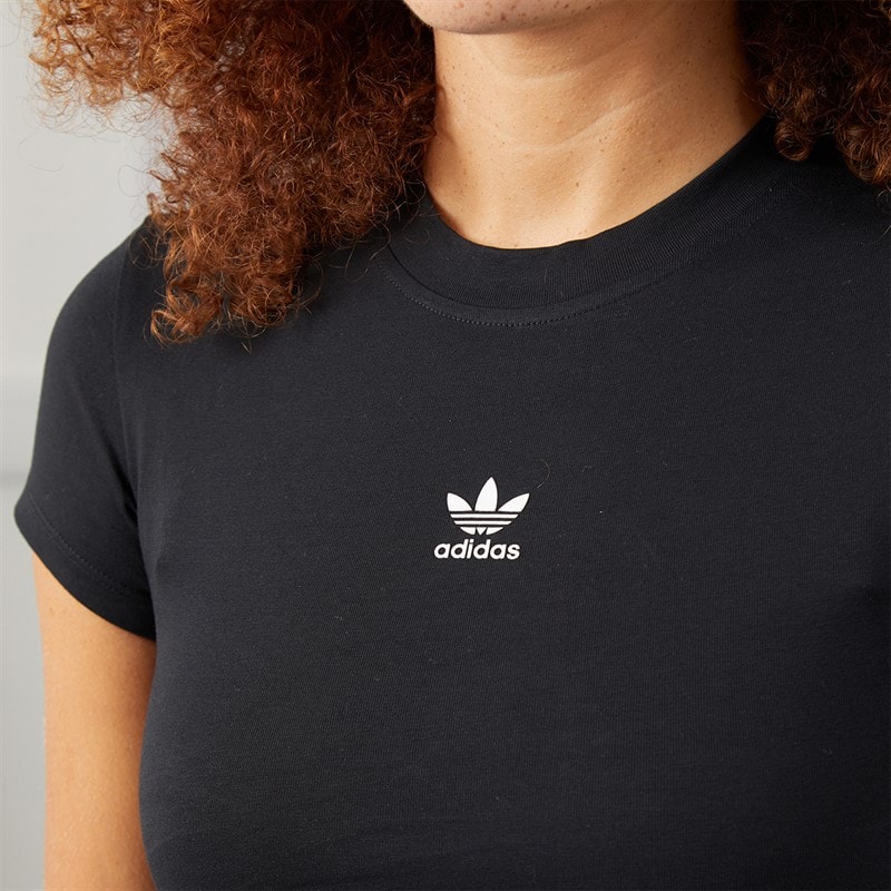 Womens Essentials Baby T-Shirt Black - Image 3
