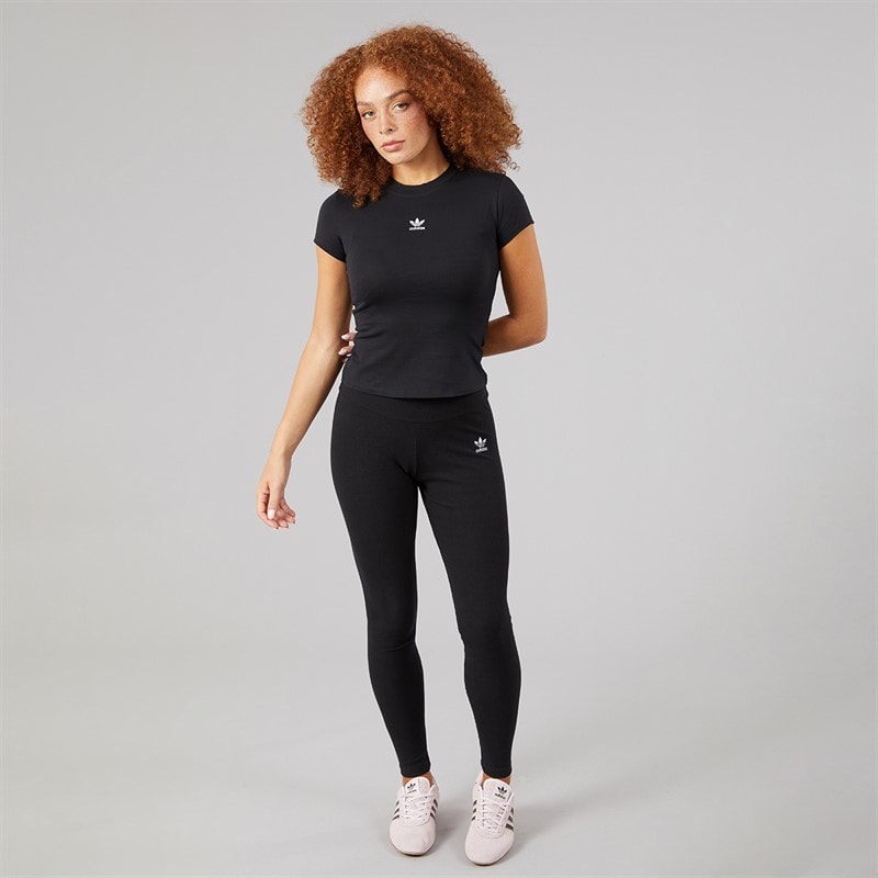 Womens Essentials Baby T-Shirt Black - Image 4
