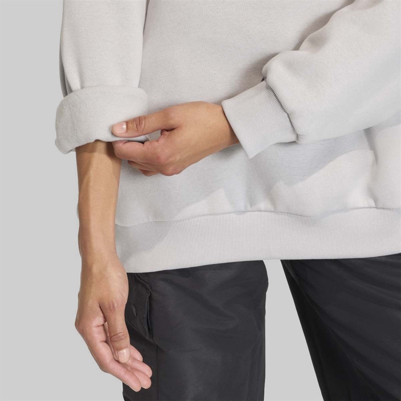 Womens Essentials 1/2 Zip Sweatshirt Grey Two - Image 4