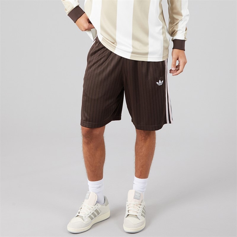 Mens Firebird Engineered Stripes Shorts Aurora Coffee - Image 1