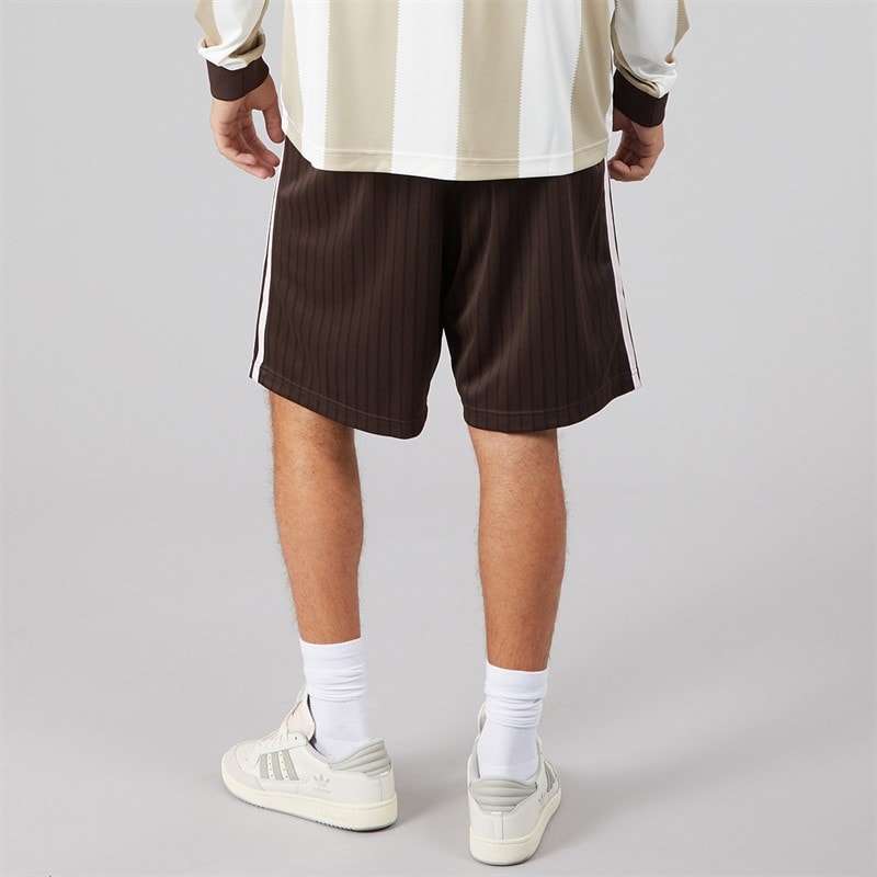 Mens Firebird Engineered Stripes Shorts Aurora Coffee - Image 2