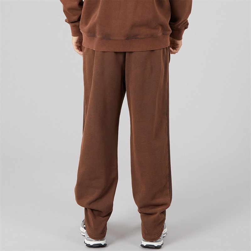 Mens Premium Essentials Retro Washed Open Hem Joggers Aurora Coffee - Image 2