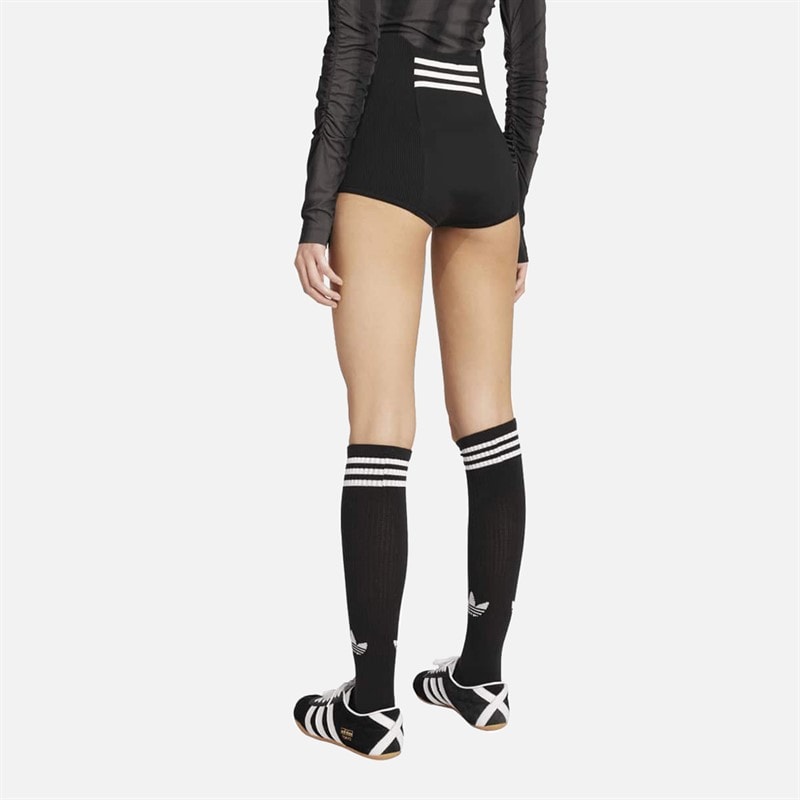 Womens Sock Boyshorts Black - Image 2