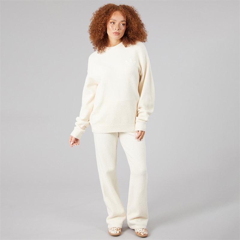 Womens Athletic Dept Knitted Joggers Wonder White - Image 4