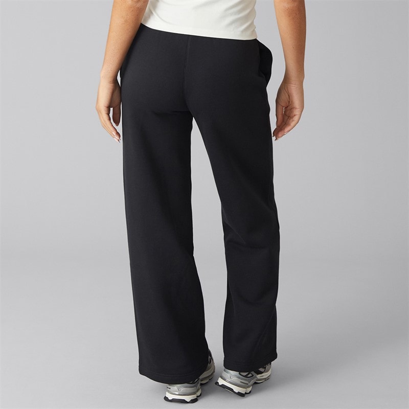 Womens Essentials Wide Leg Joggers Black - Image 2