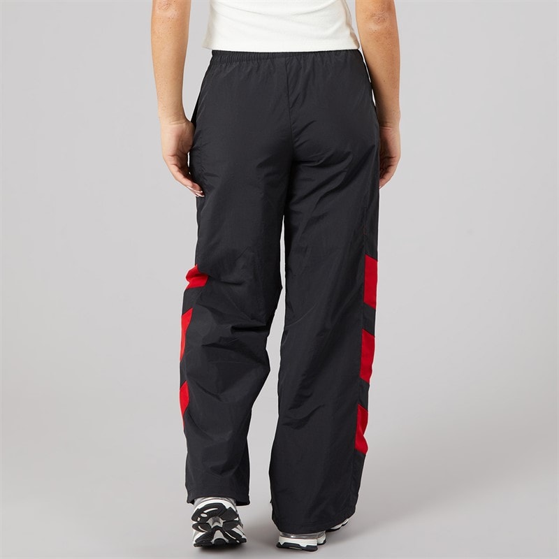 Womens Blocked Washed Track Pants Black - Image 2