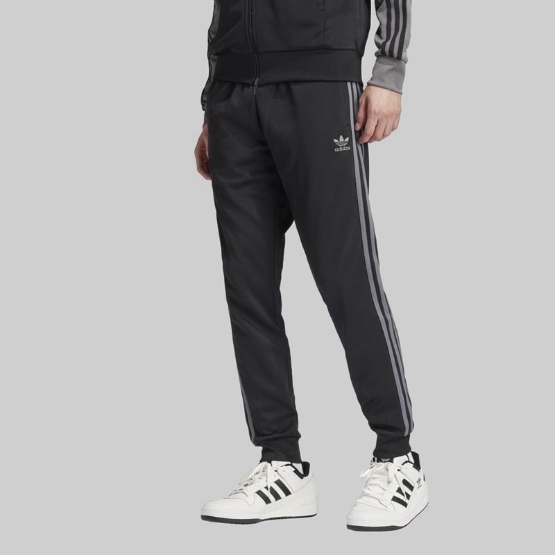 Mens Adicolor Classics Superstar Track Pants Black/Grey Four - Image 1