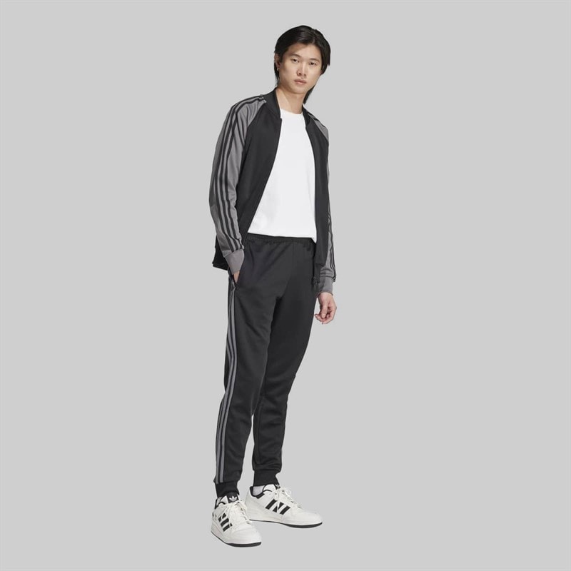 Mens Adicolor Classics Superstar Track Pants Black/Grey Four - Image 4