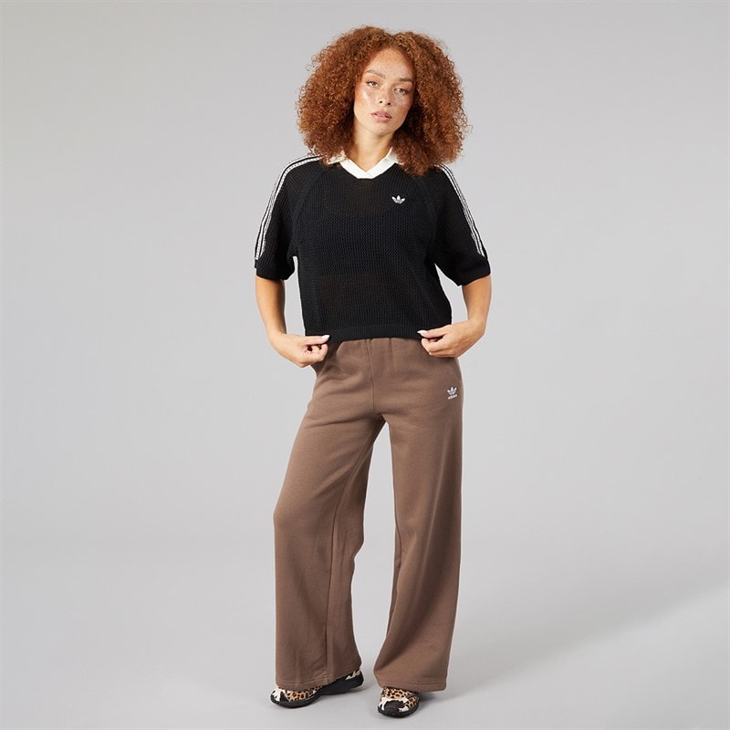 Womens Essentials Wide Leg Joggers Earth Strata - Image 3