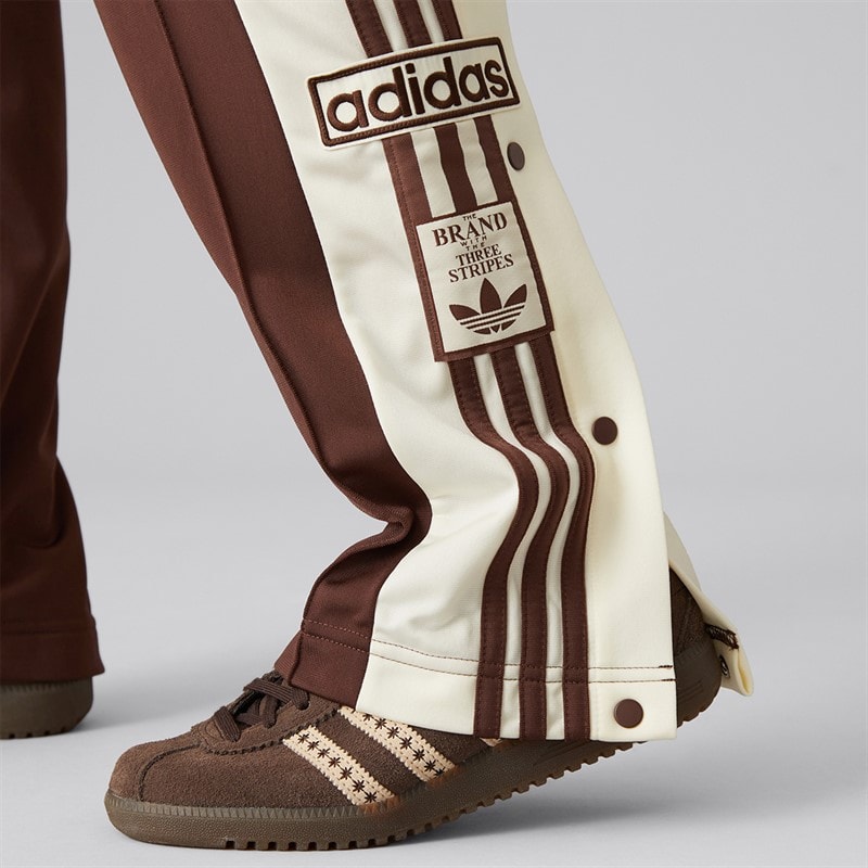 Womens Adibreak Snap Track Pants Auburn/Cream White - Image 3