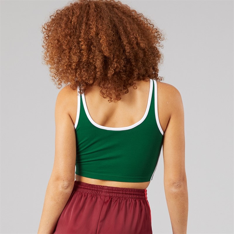 Womens Adicolor 3-Stripes Bra Top Collegiate Green - Image 2