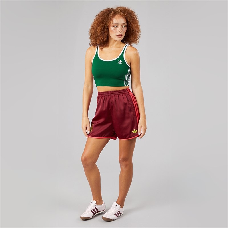 Womens Adicolor 3-Stripes Bra Top Collegiate Green - Image 3