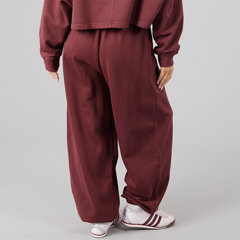 Womens Essentials Linear Boyfriend Fit (Japan Jogger) Joggers Maroon - Image 2