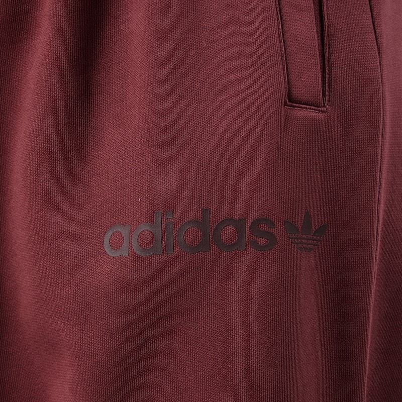 Womens Essentials Linear Boyfriend Fit (Japan Jogger) Joggers Maroon - Image 3