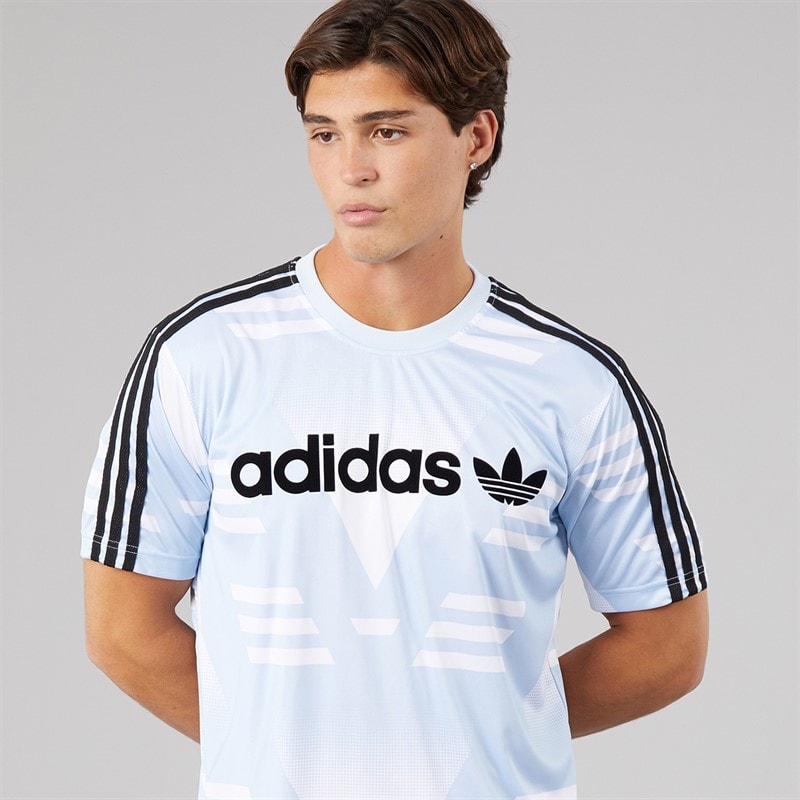 Mens Loose Sponsored Jersey White - Image 3