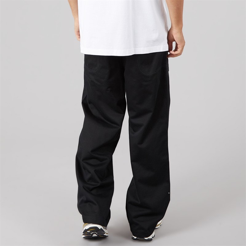 Mens Premium Essentials Cargo Joggers Black - Image 2